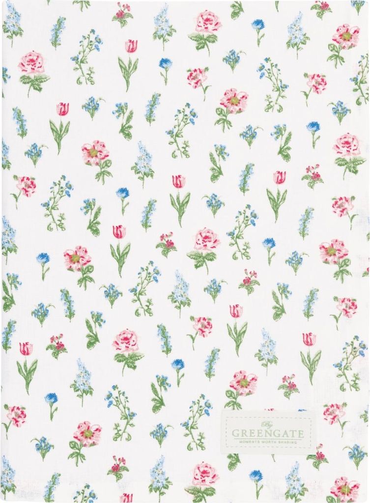 Greengate Estrid Geschirrtuch white 70x50cm
