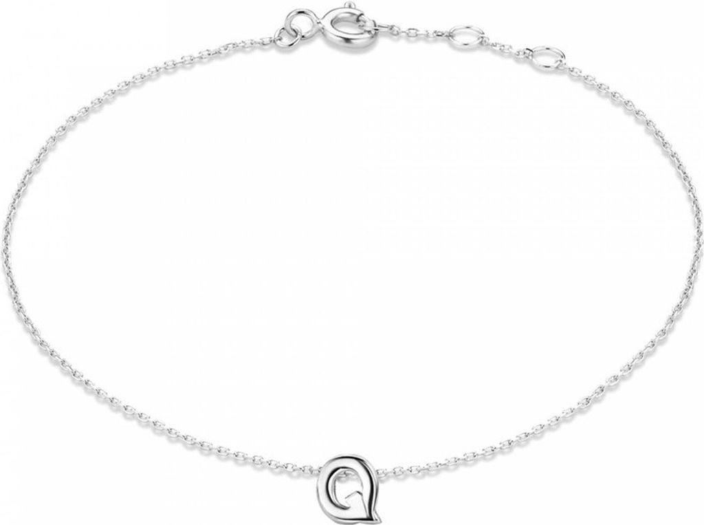New Bling 9NB-909Q Zilveren letterarmband - Letter Q - Produktbild 