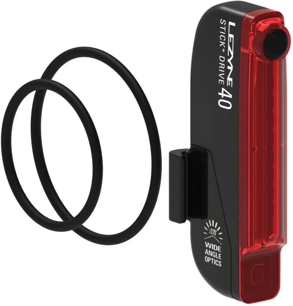 Feu arrière vélo pour vélotaf et route Lezyne Stick+ 50 Lumens StVZO