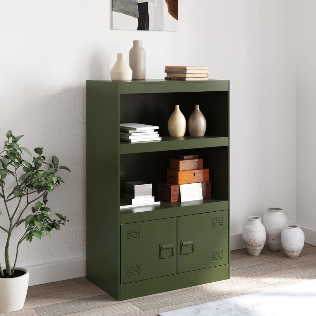 “2026 Modern“ Sideboard Olivgrün 67x39x107cm Stahl - Designermöbel 899000 - Kommoden