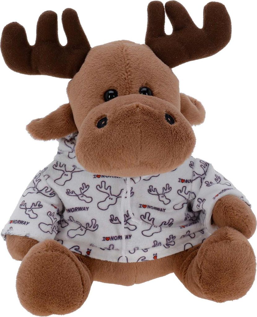 Plüsch Rentier mit Pullover, 20 cm Produktbild 