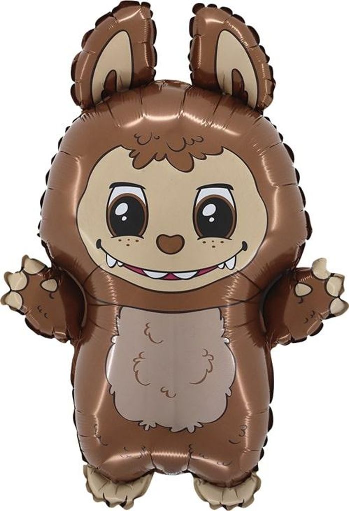 Folienballon Grabo „Labubu Brown“ 61 cm Produktbild 