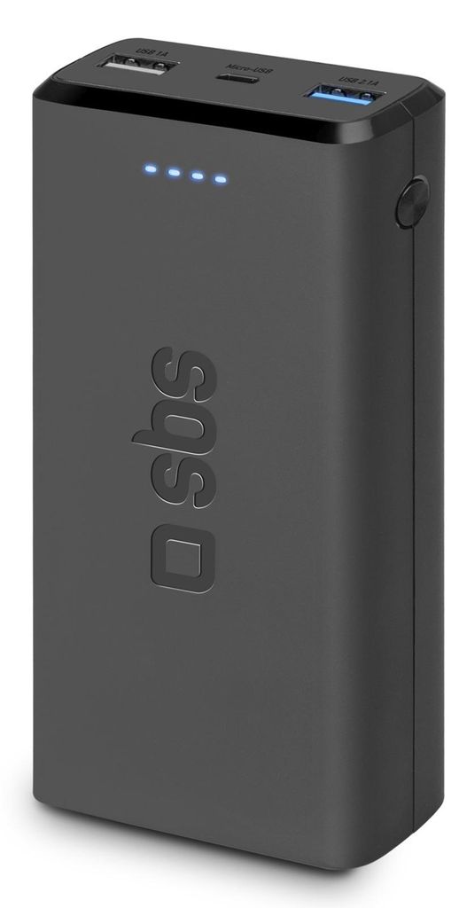 SBS Powerbank 20.000mAh 2xUSB schwarz