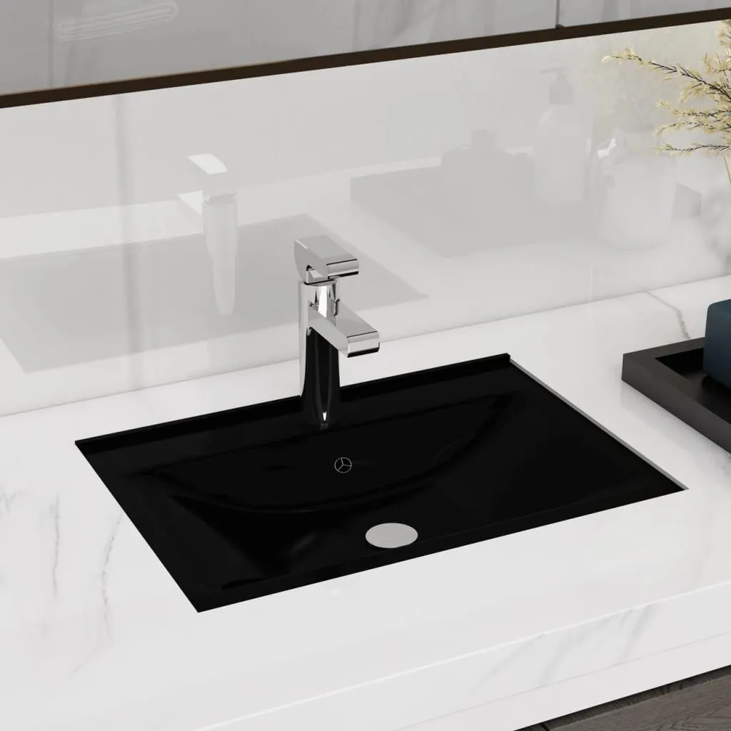 Lavandino vidaXL Nero in Vetroceramica - Il Cuore del Tuo Bagno Moderno