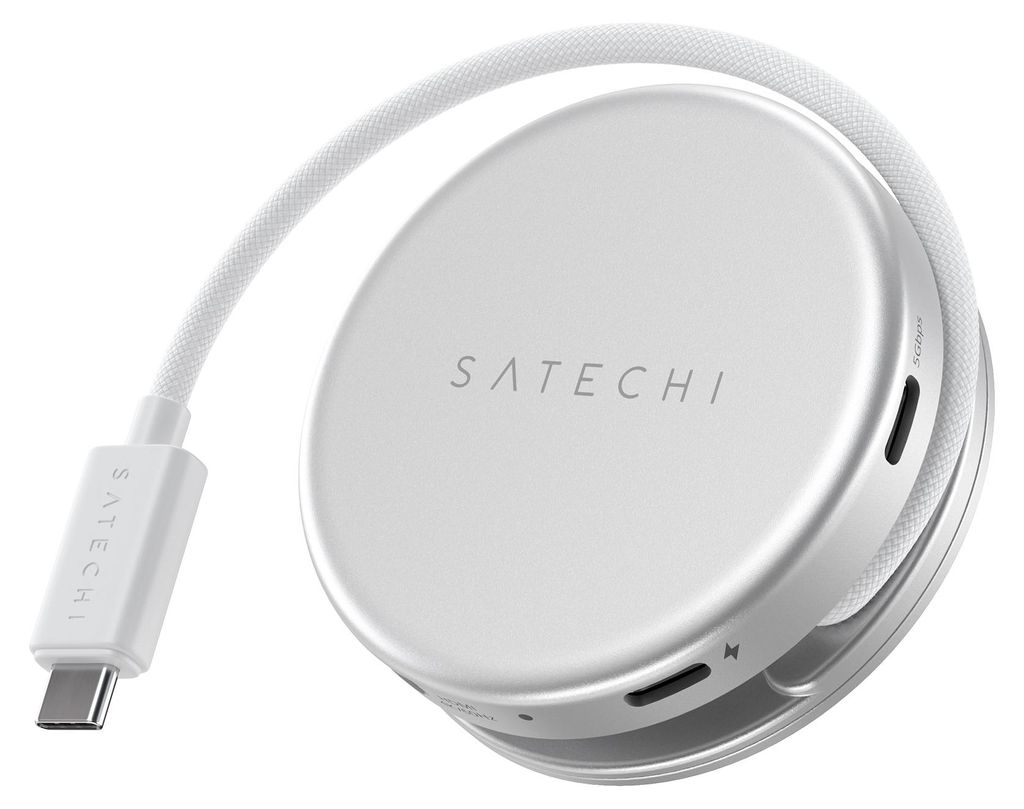 Satechi OntheGo 5-in-1 Multiport Adapter Silver Produktbild 
