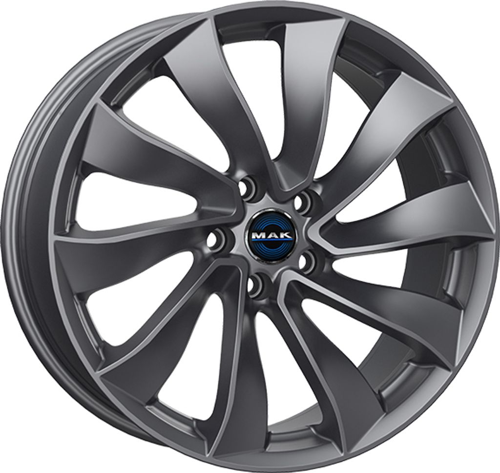 19 Zoll Alufelge MAK solar 19"x9.5" 5x114.3 PCD ET45 64.1mm Felge Antraciet