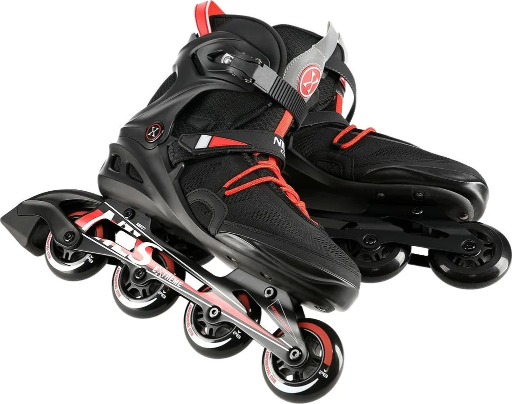Patins à roues alignées noirs robustes taille 42 avec maintien optimal