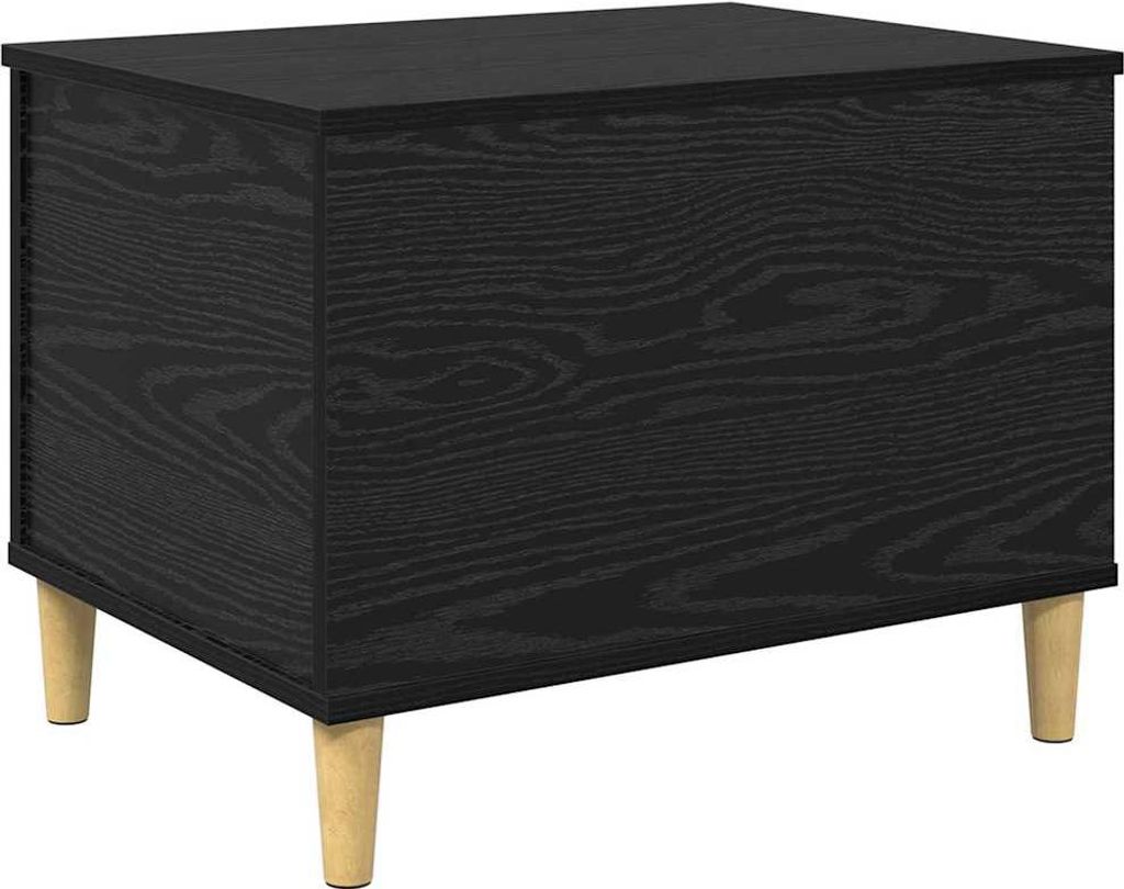Nachttisch Schwarz Eichen-Optik 60 x 44,5 x 45 cm Holzwerkstoff