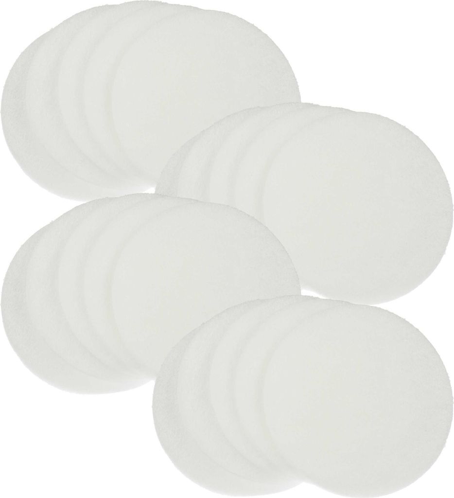 vhbw 20x Luftfilter G3 kompatibel mit Helios KWL 45-160, EC 45 Lüfter, Badlüfter, Ventilator, Lüftungsgerät - Weiß