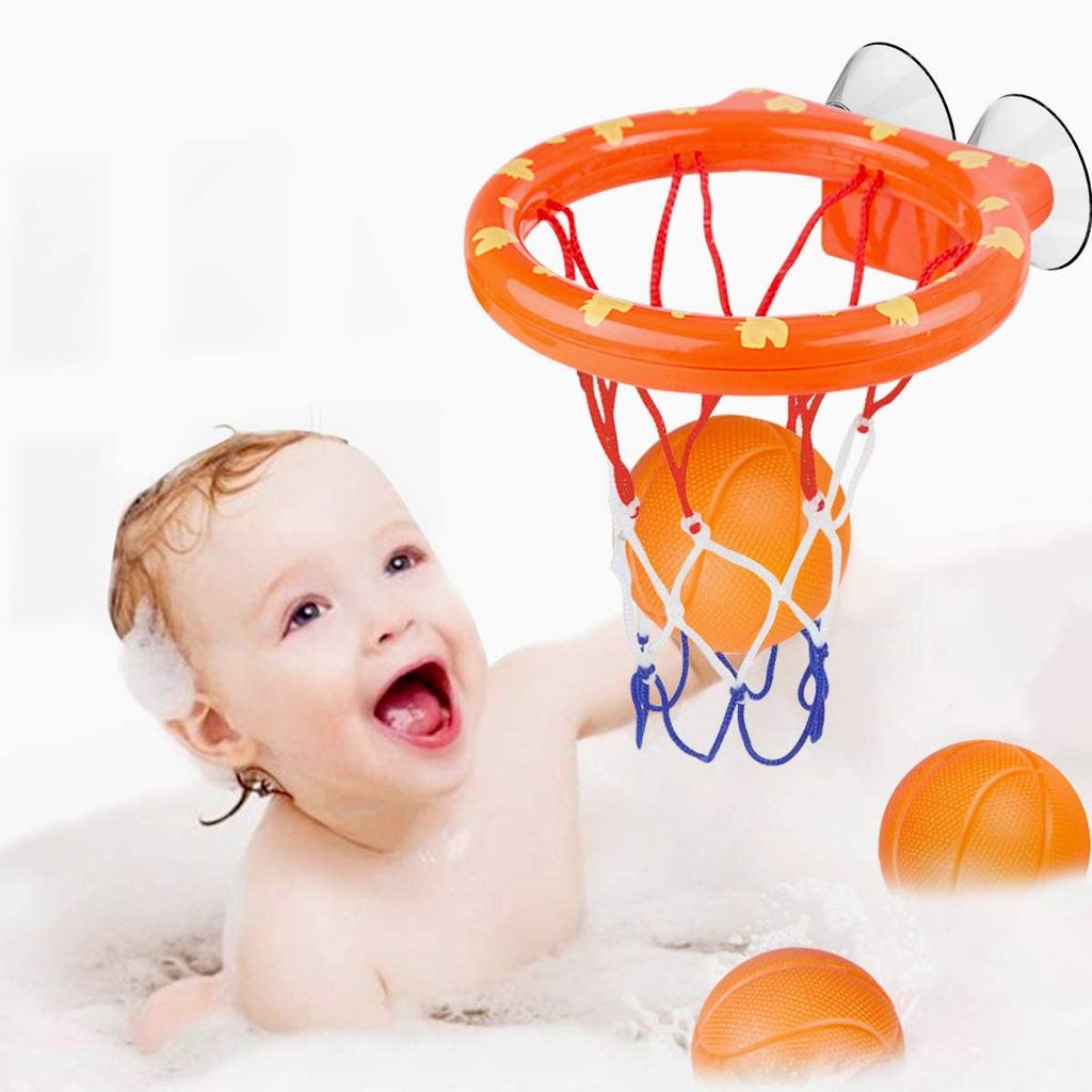 DE Baby Kinder Badespielzeug Badewannen Spielzeug  Mini Basketballkorb Geschenk 