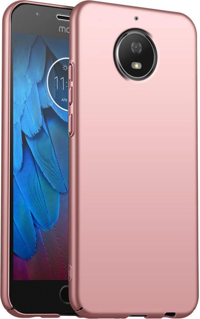 Handy Hard Case für Motorola Moto E4 Plus Hülle Slim Cover Matt Schutzhülle, Rose