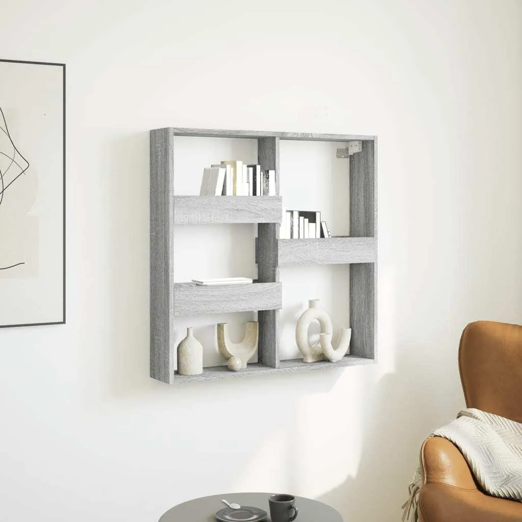 Armadietto Pensile Grigio Sonoma 80x15x80 cm | Qualità Maison Exclusive