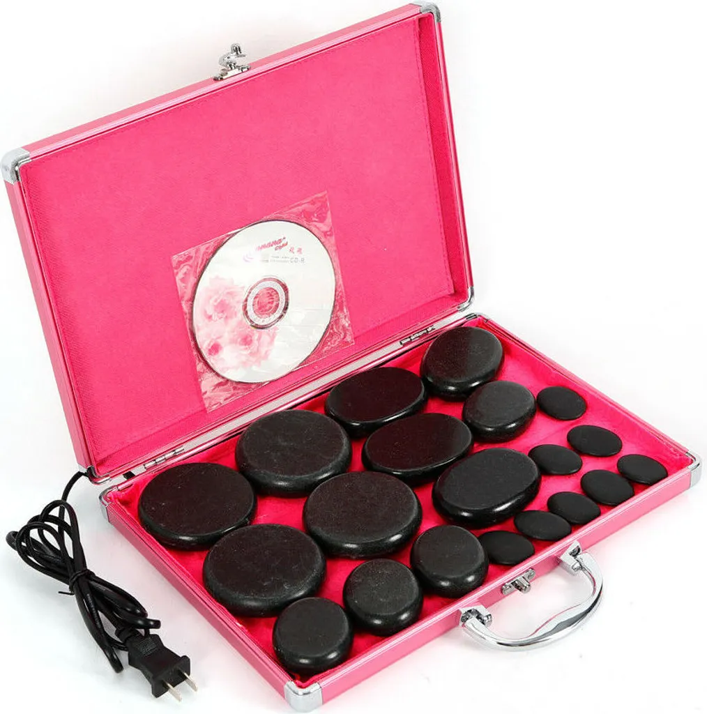 Kit de Massage 20 Pièces avec Pierres Chaudes SPA et Boîtier Chauffant Pro - 8