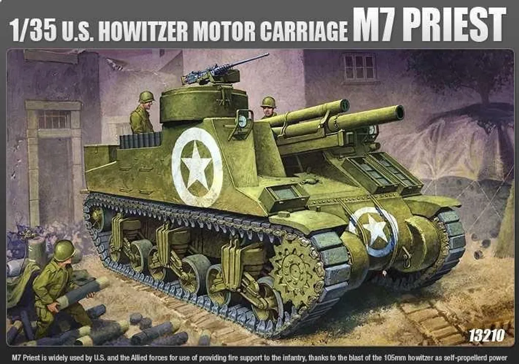 M7 Priest 1:35 kit 13210 avec détails haute fidélité pour modélistes