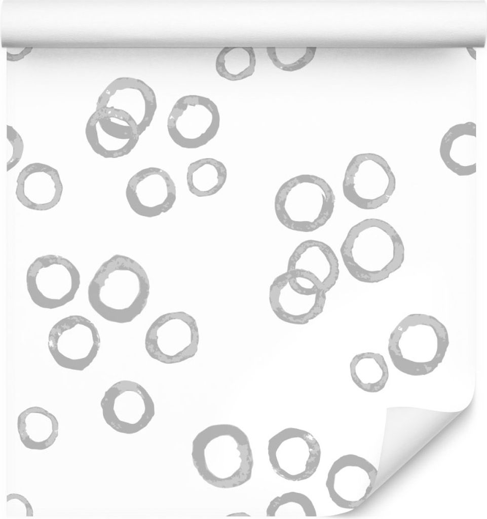 10m VLIES TAPETE Rolle Geometrie Kreise Ornamente Gemalt Aquarell XXL