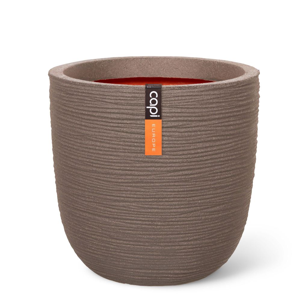 Capi Europe - Kvetináč Rib NL - Teplá sivá - 43x41 - Obrázok produktu 