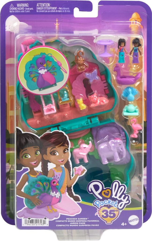 Polly Pocket Peacock Garden-Schatulle