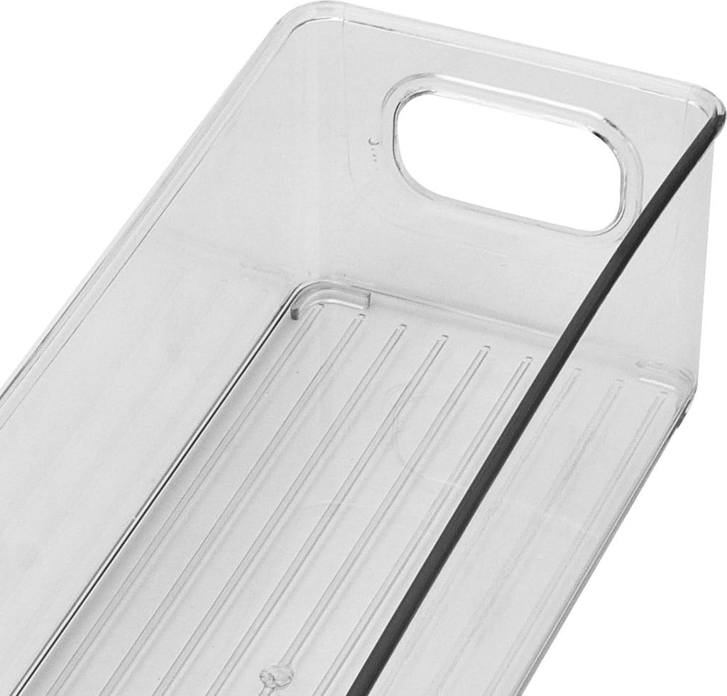 Stapelbare Kühlschrankorganizer - Set von 4 - klar - 25,5 x 10 x 7,6 cm
