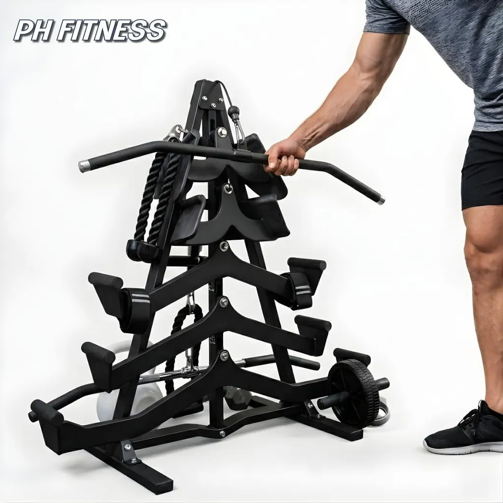 Support Accessoires Fitness Acier Robuste avec Structure Stable en A - 5