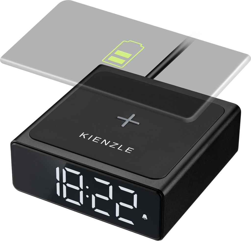 KIENZLE Digitaler Wecker mit kabelloser Ladestation