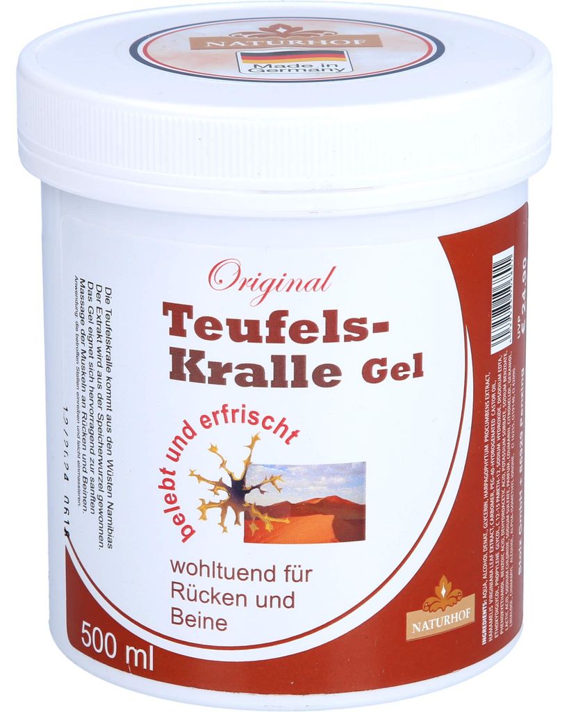 Teufelskrallen Gel, 500 ml. GEL Productafbeelding 