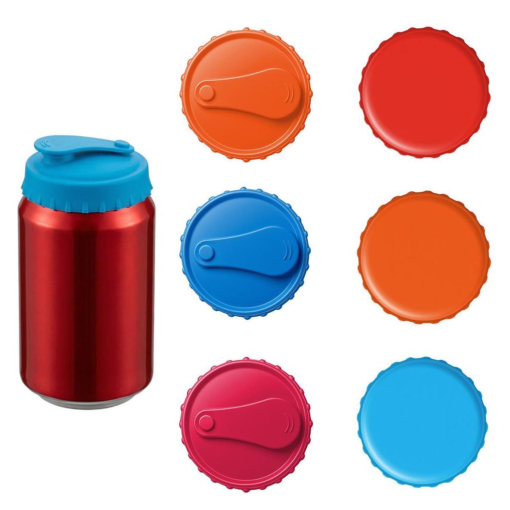 Silikon Dosendeckel 6er Set, wiederverwendbarer Produktbild 