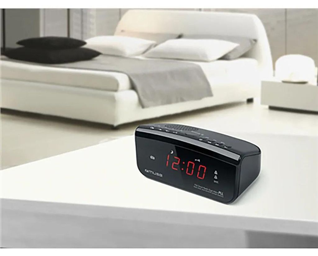 Muse M-12CR, Hodiny, Digitální, FM, 87,5 - 108 MHz, LED, Obrázek produktu 