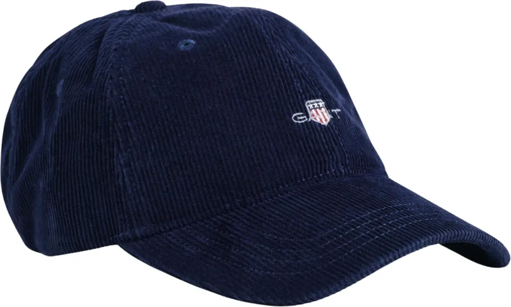 Casquette Gant Shield Cap Herren - Velours Côtelé Confortable et Réglable