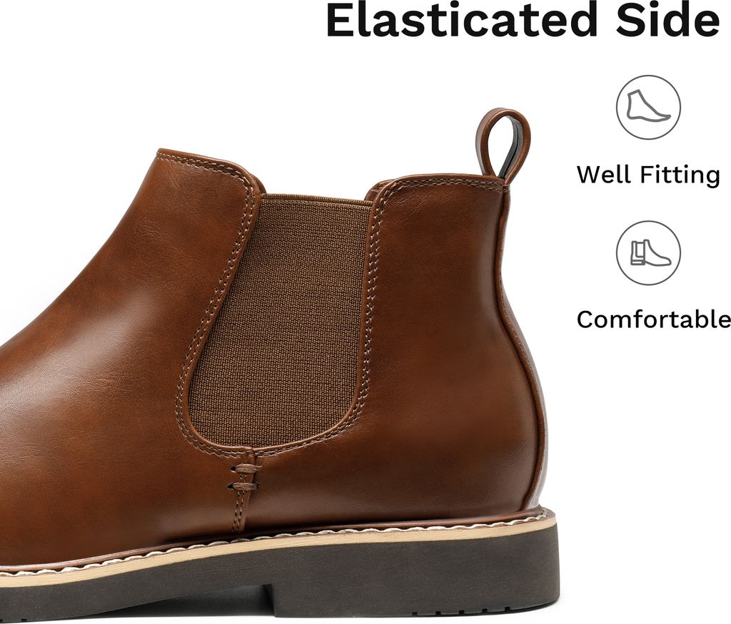 Herren Stiefel Chelsea Boots Stiefeletten Stiefel, Farbe: Produktbild 3