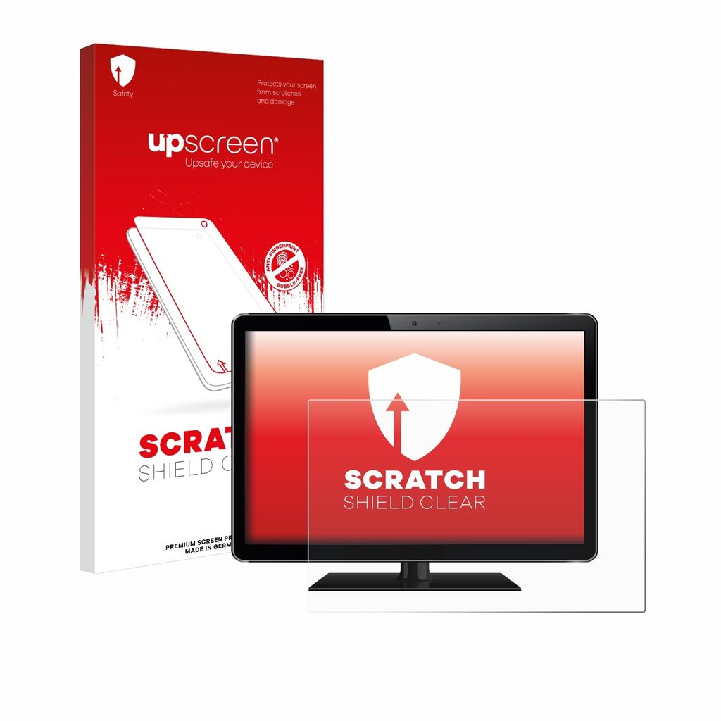 upscreen Schutzfolie für Industrie-Monitore mit 61 cm (24 Zoll) Displays 532 x 299 mm Displayschutz Displayschutzfolie Folie Klar Transparent