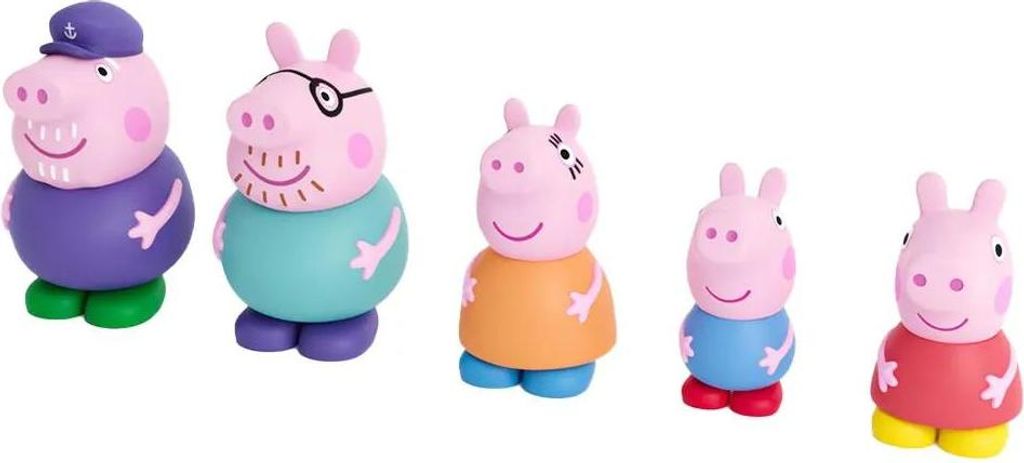 Peppa Pig Abbildung 5 Badezimmerfiguren Rosa  Kinder Rosa Produktbild 
