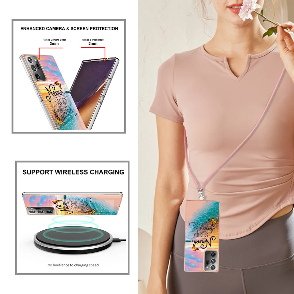 Cover con Cordino Samsung Note 20 Ultra | Pratica ed Elegante Oro - 4