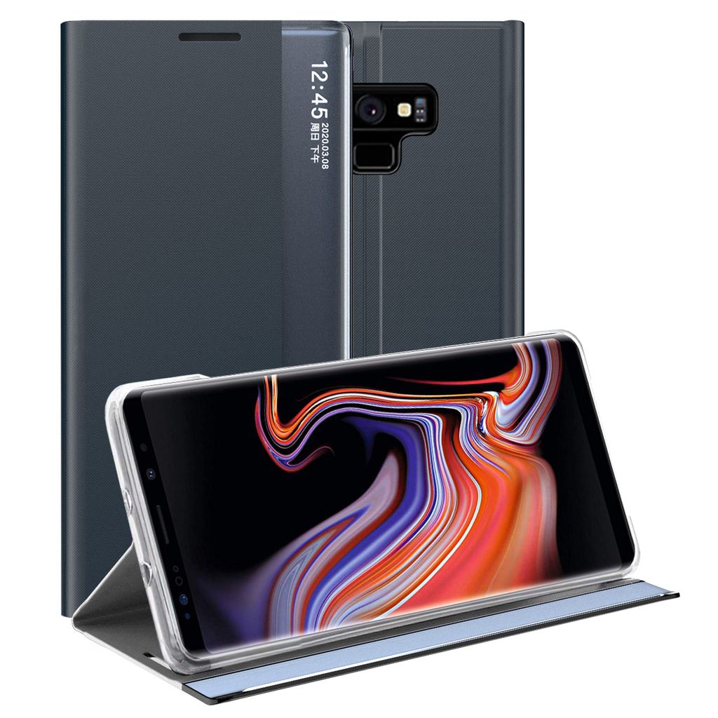 Galaxy Note 9 Pouzdro, Slim Flip Kožené Pouzdro s Okénkem a Obrázek produktu 