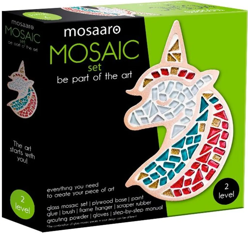 Loisir créatif mosaïque Licorne, kit de décoration DIY pour chambre fille