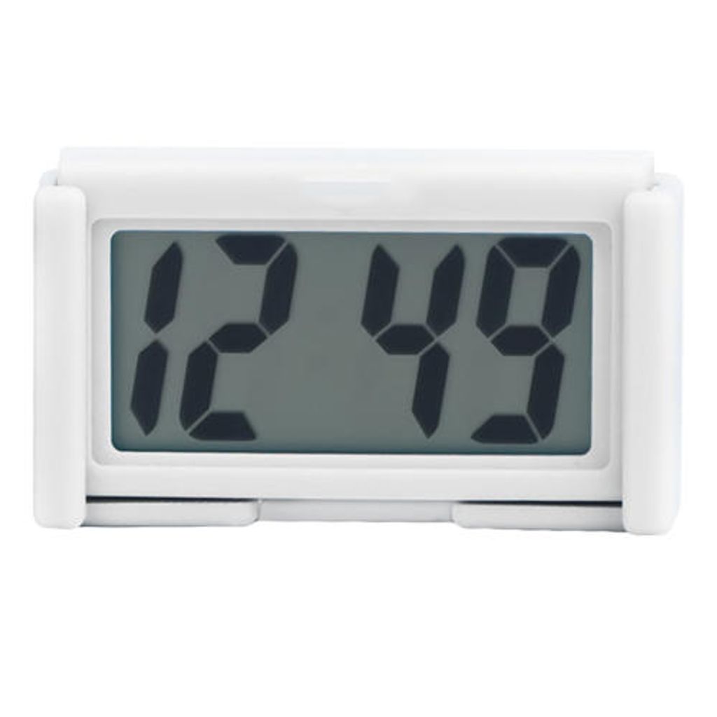 Mini Autouhr Digital LCD KFZ Zeit Datum Anzeige Uhr Armaturenbrett LKW Auto 