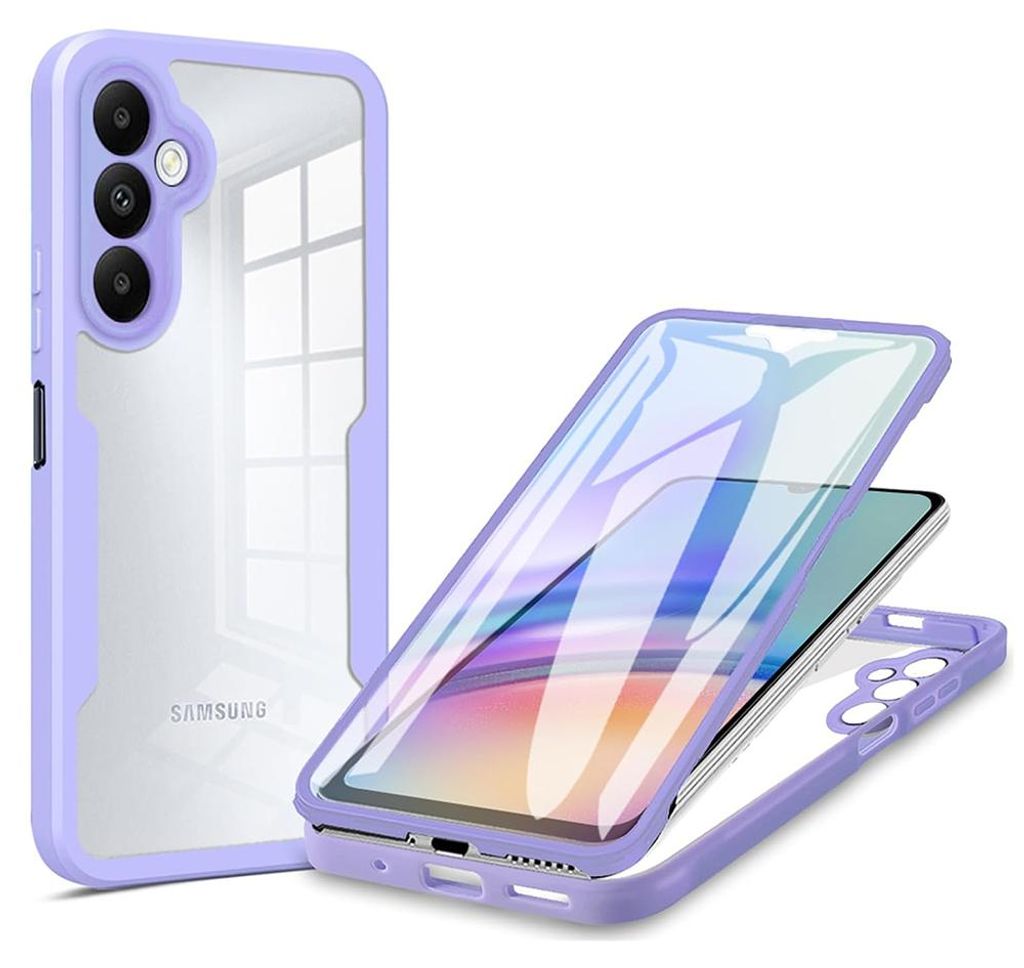 Techsuit ColorVerse 360 Hülle mit Schutzfolie für Samsung Galaxy A34 - Lila