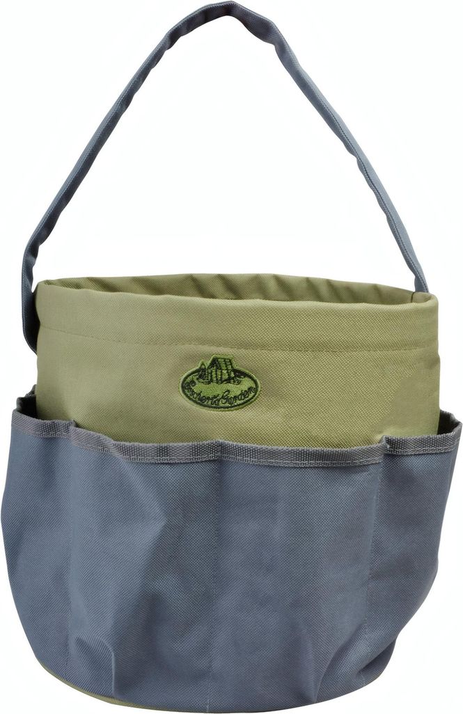 Esschert Design Gartengerätetasche rund grau; GT89