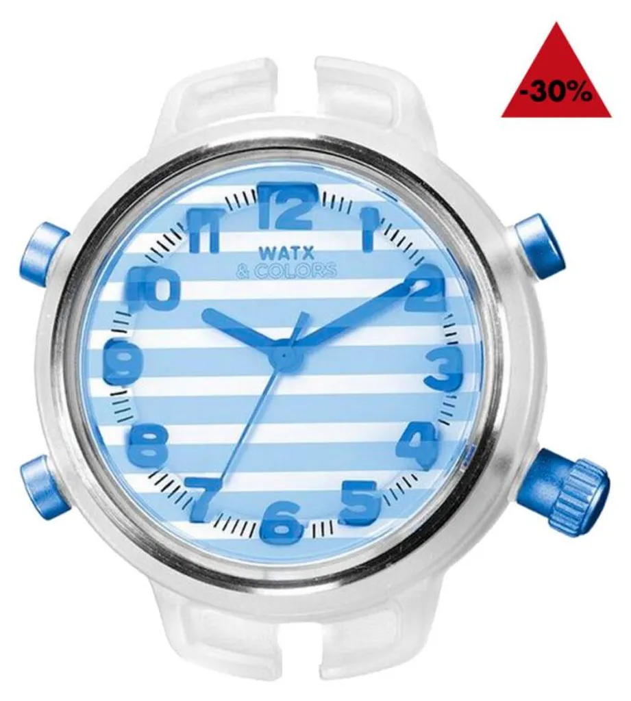 Montre analogique homme WATXANDCO RWA1411 avec cadran noir et argenté