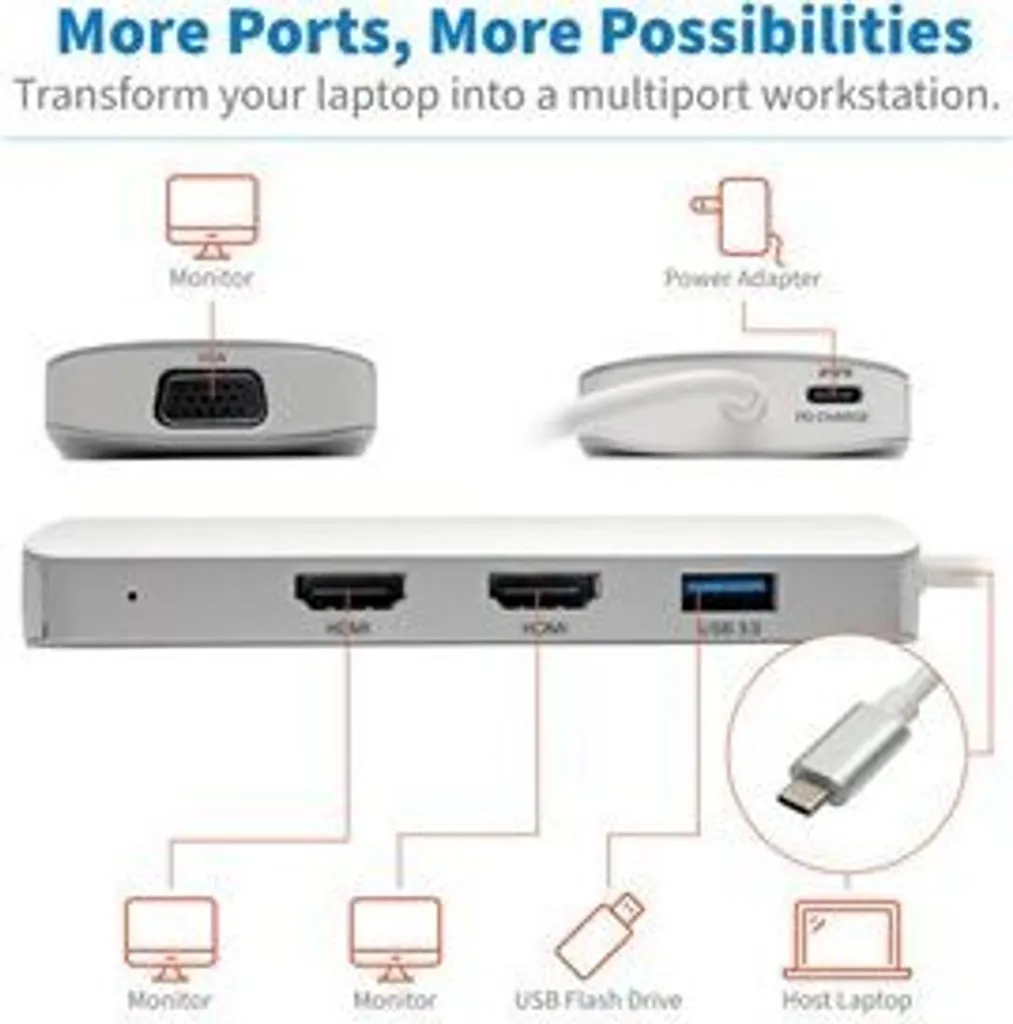 Eaton Tripp Lite Dock USB-C Triple Display - Station d'accueil U442-DOCK4