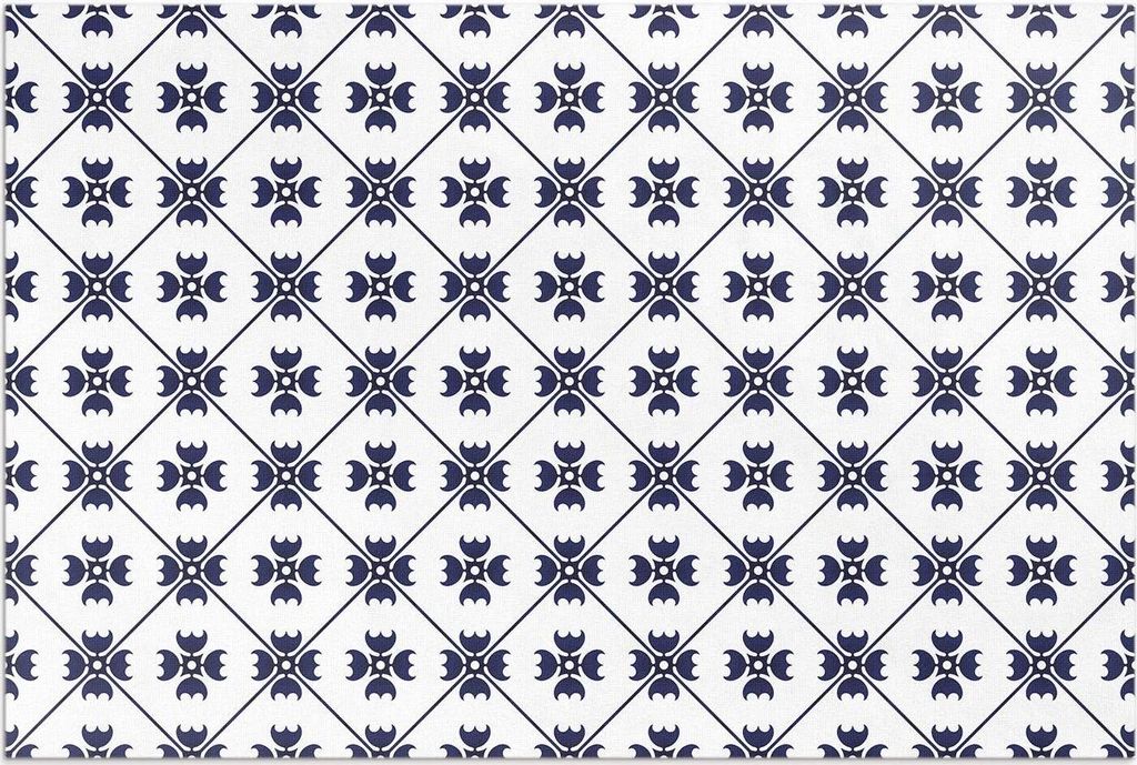 Dekorative, verzierte Mosaikfliesen – Vinylteppich – 100x150 cm – Outdoor Teppich – Terrasse – Wetterfest – Modern