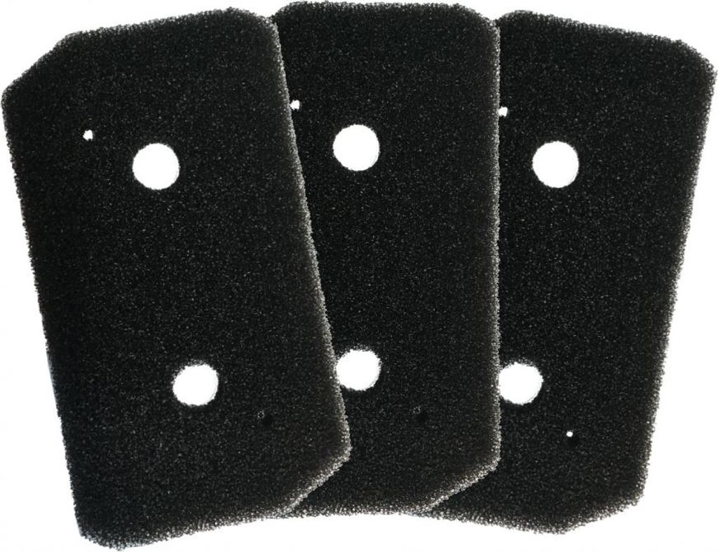 Comedes Ersatzfilterset einsetzbar statt Bosch Siemens Schaumfilter 12007650, 3er Set