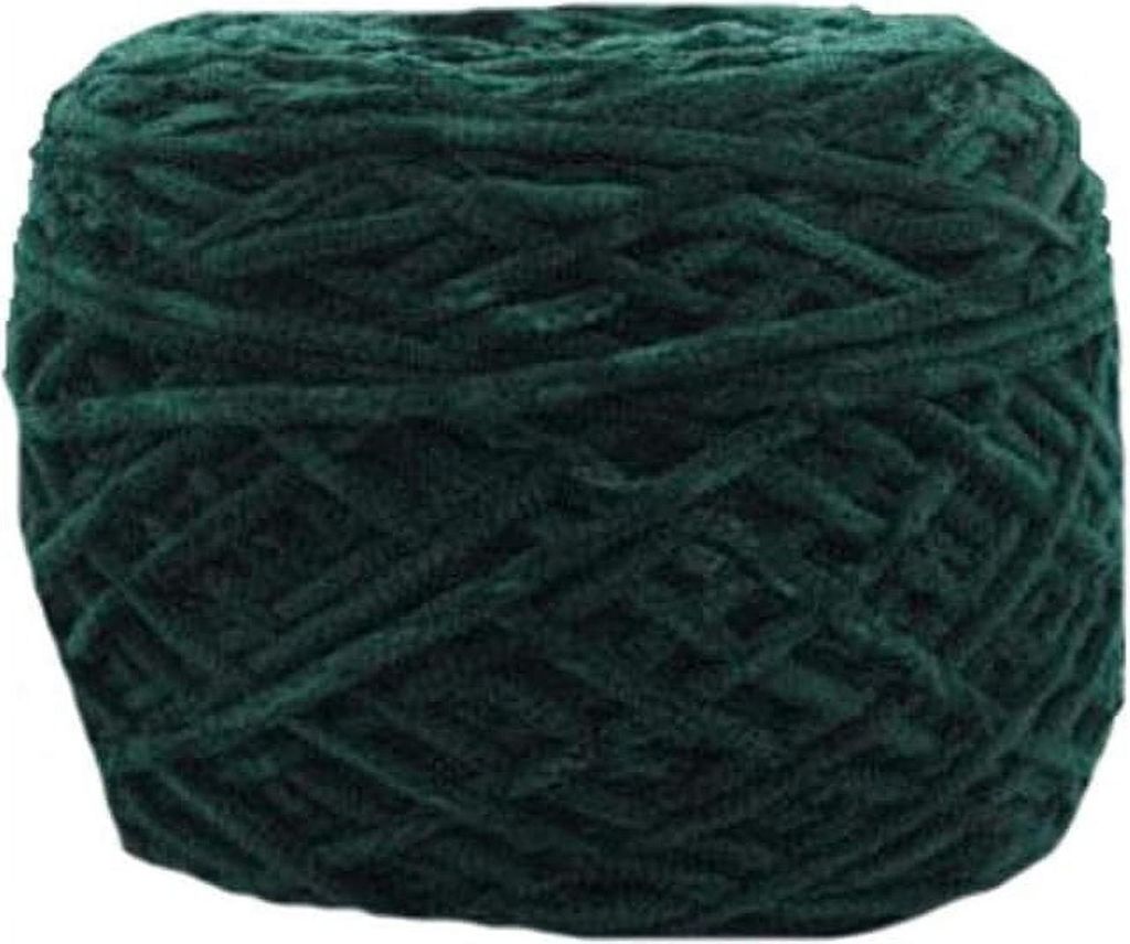 250 g dunkelgrünes Chenillegarn, DIY-Samt-Chenillegarn, voluminöses Luxus-Chenillegarn für Häkelmützen