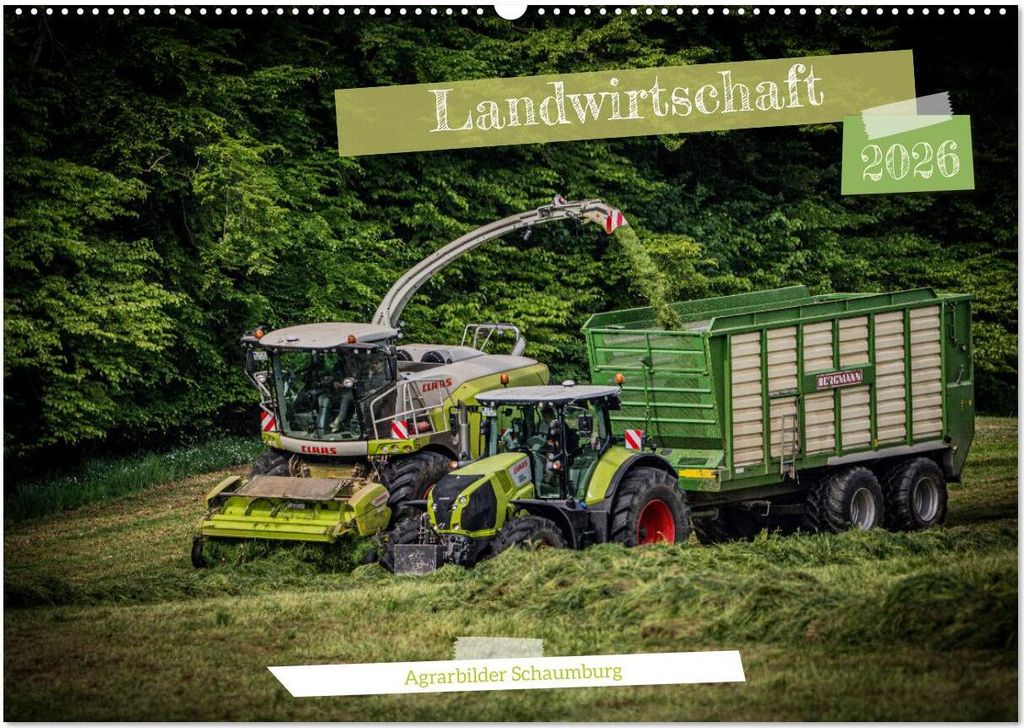 Landwirtschaft 2026 (Wandkalender 2026 DIN A2 quer), CALVENDO Monatskalender