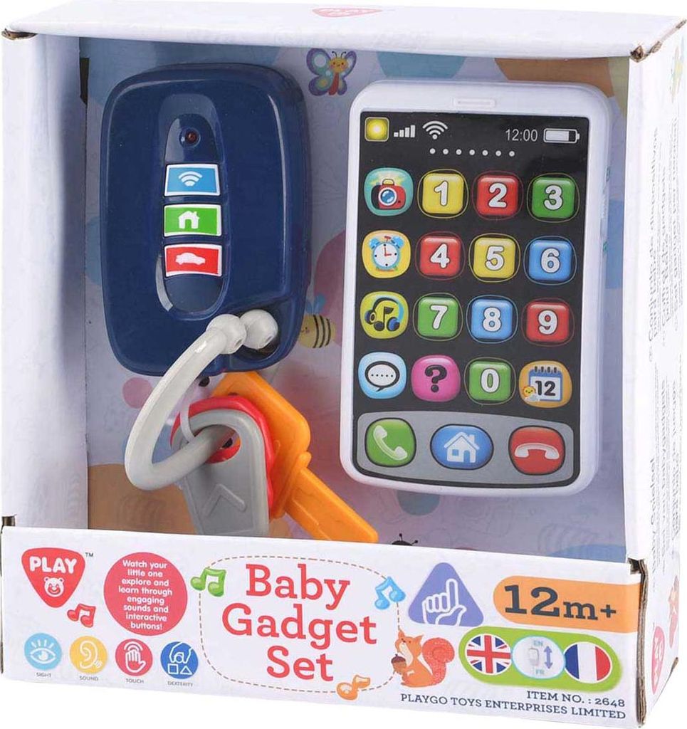 Playgo Baby Spielzeugset Handy Autoschlüssel interaktiv Sound