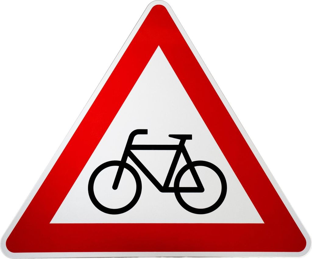 ORIGINAL Verkehrsschild Nr. 138-10 * Radverkehr, Aufstellung rechts * nach StVO und RAL-Gütebedingungen Verkehrszeichen Achtung Warnschild Straße...