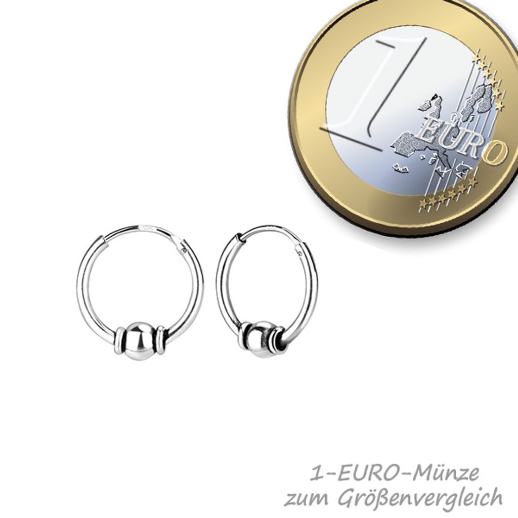 Bali Creolen 925 Silber Ohrringe Creole Kaufland.de