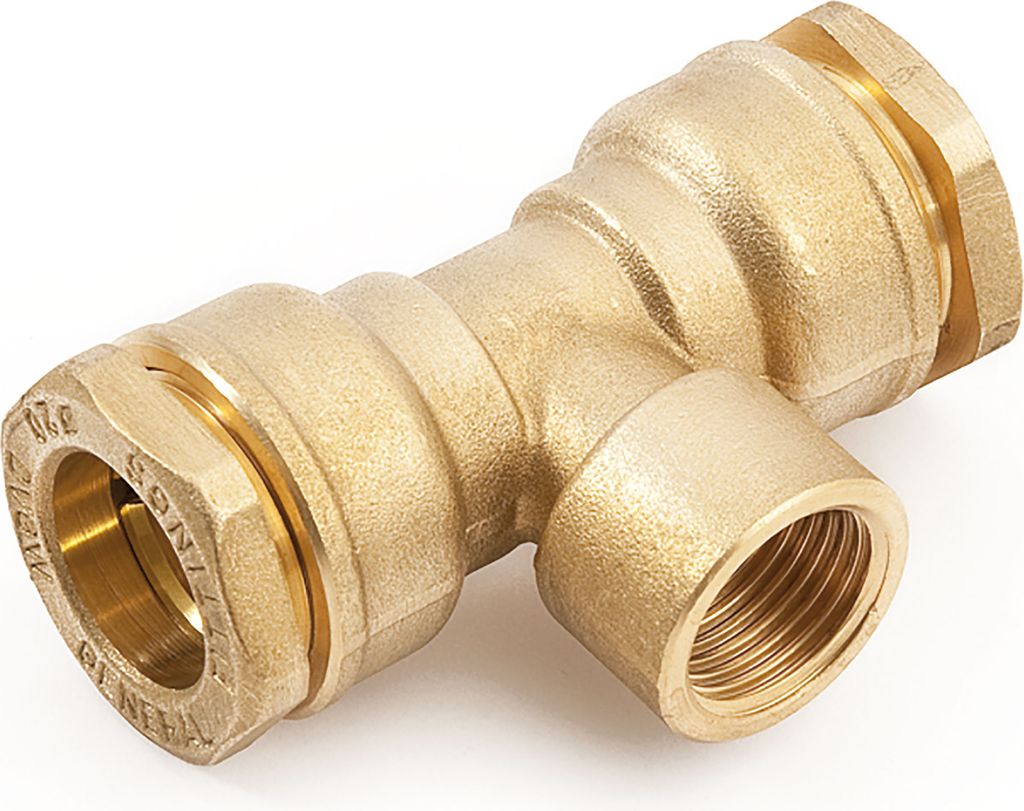 PE-T-Stück Messing 40 mm 1 1/4 Zoll IG