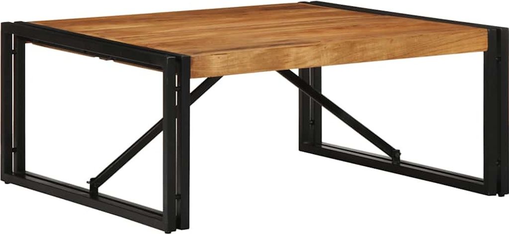 Couchtisch 80x80x35 cm Massivholz Akazie