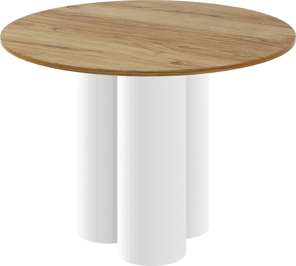 Design Esstisch Tisch HRE-111 rund Hochglanz Esszimmer 100 x 75 cm