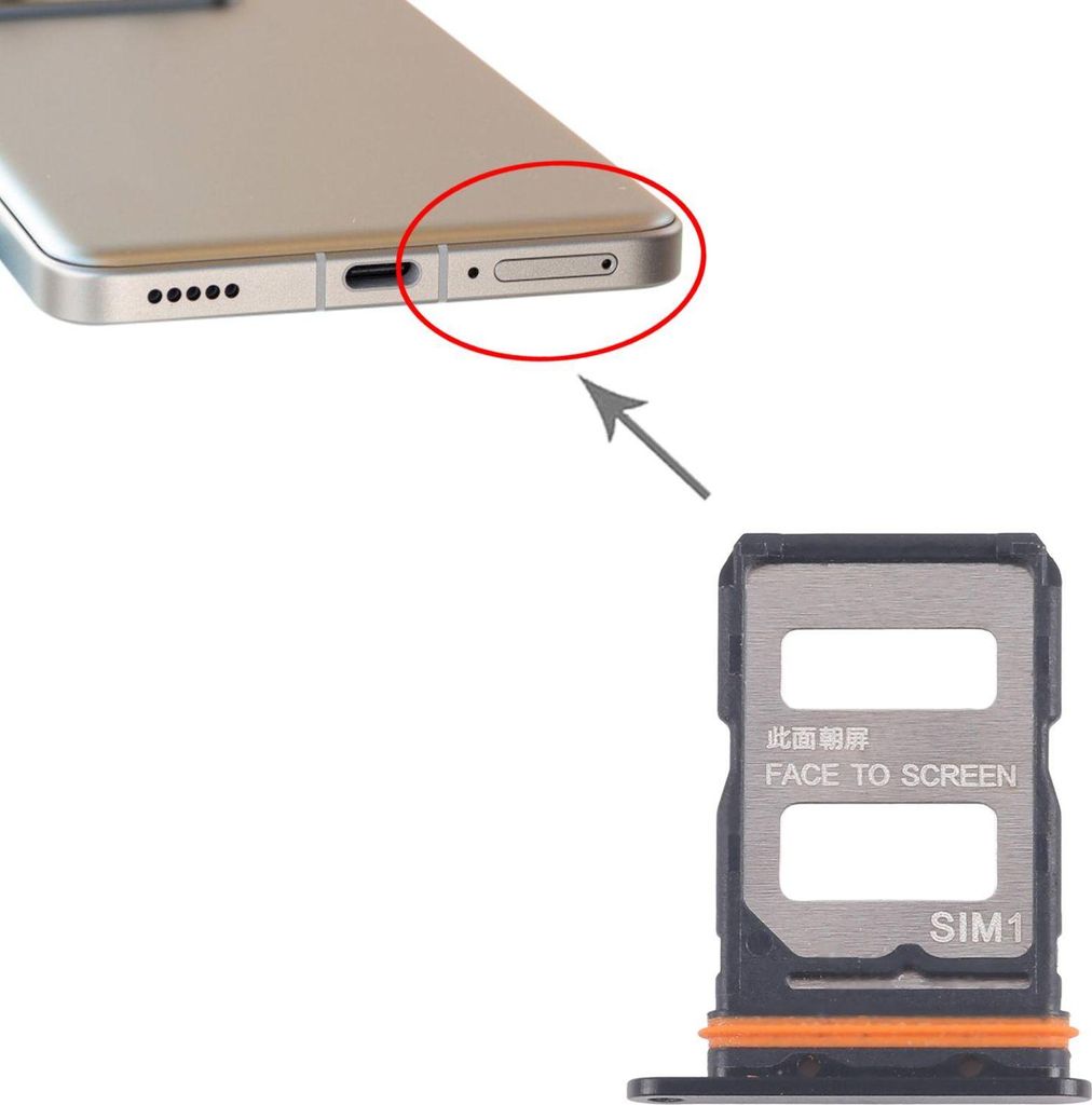Für Xiaomi 14T Pro 5G SIM Kartenhalter Dual SIM Card Tray Produktbild 